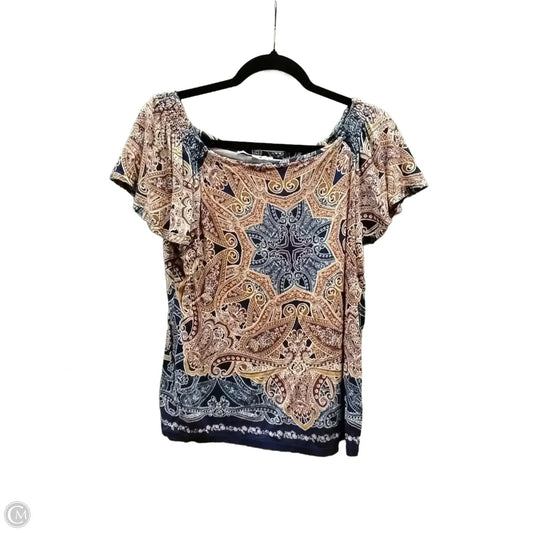 Blouse Short Sleeve By Rose And Olive In Multi-colored, Size: M