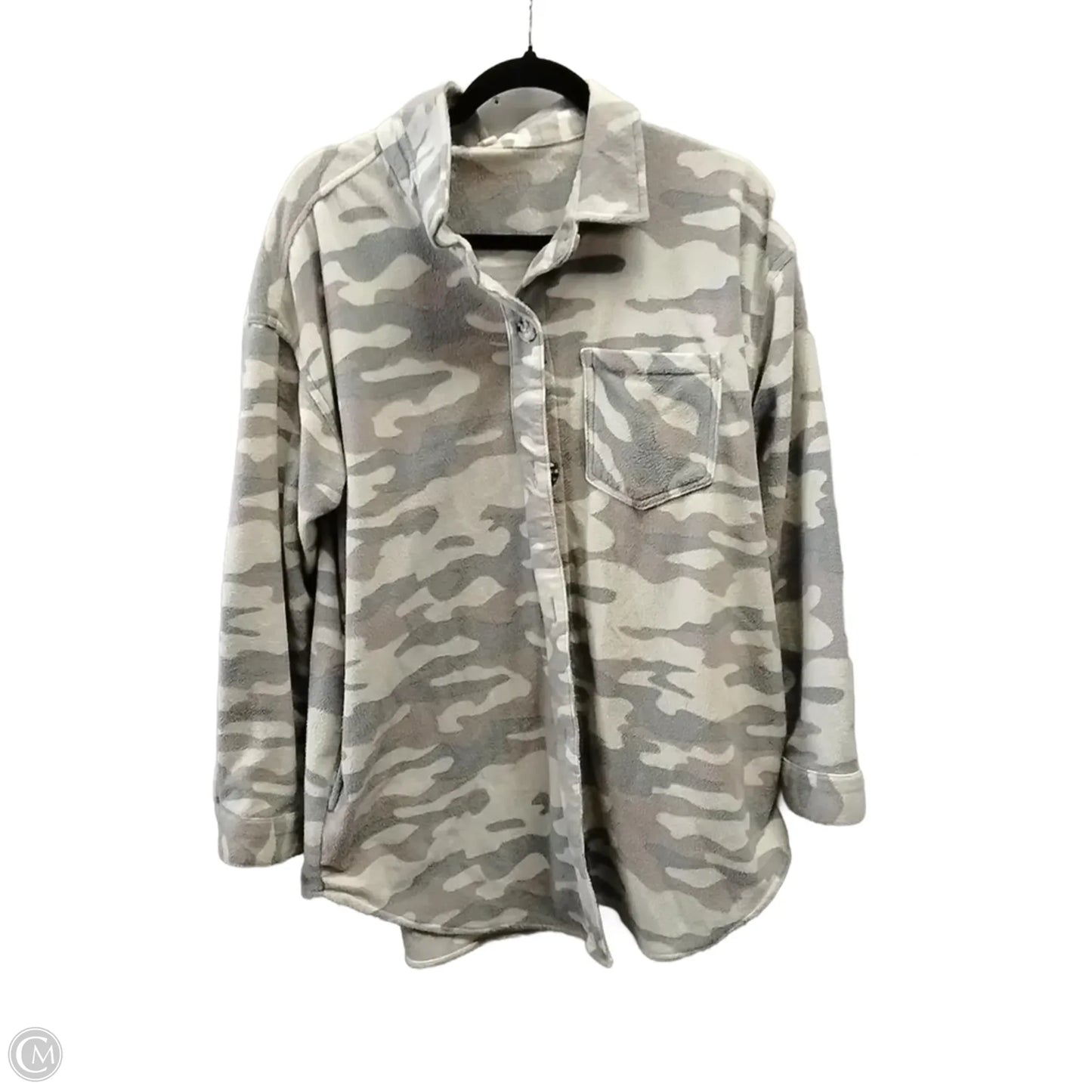 Sweatshirt Collar By Maurices In Camouflage Print, Size: L