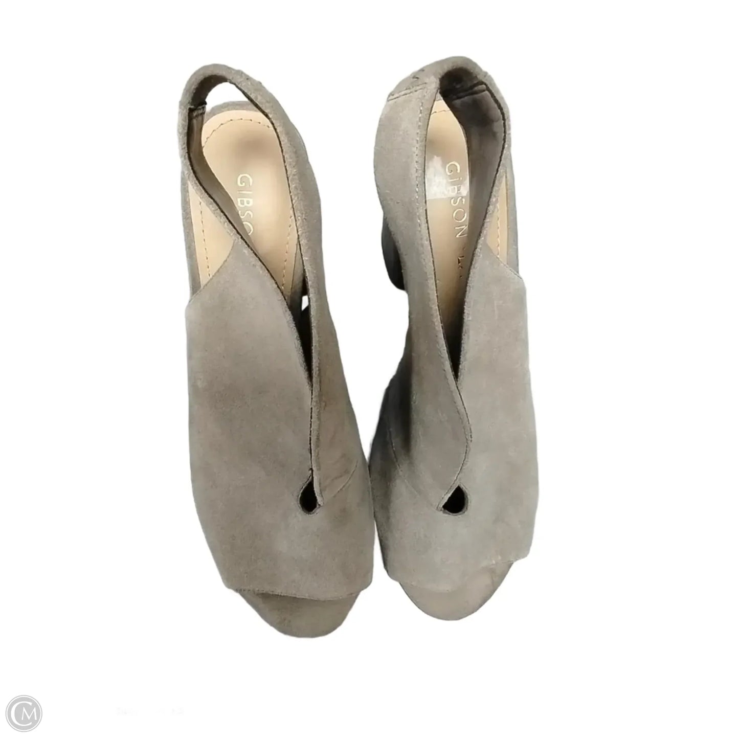 Shoes Heels Block By Gibson And Latimer In Brown & Grey, Size: 8