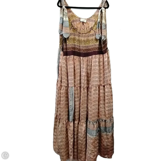 Dress Casual Maxi By Clothes Mentor In Multi-colored, Size: 1x