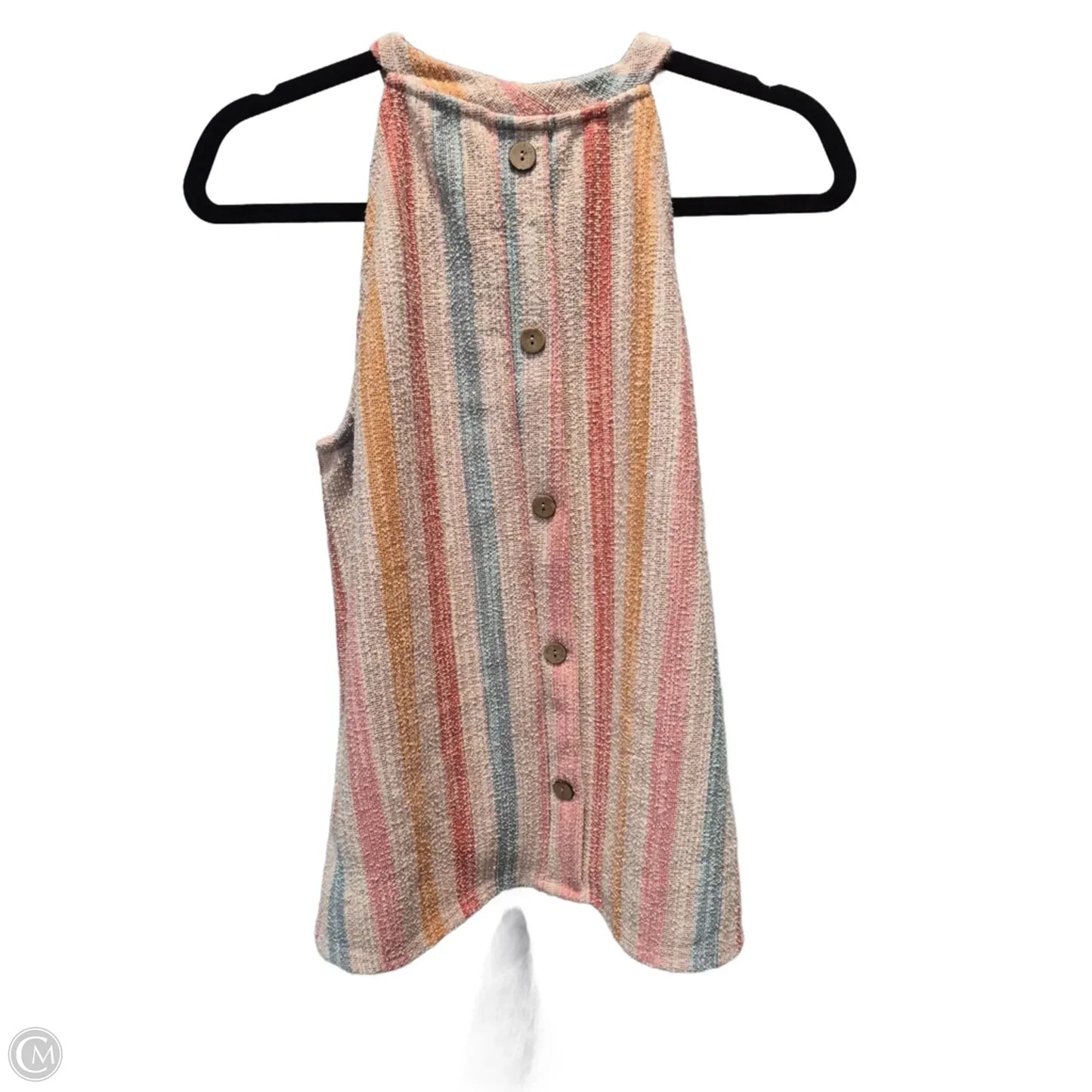 Top Sleeveless By W5 In Striped Pattern, Size: L