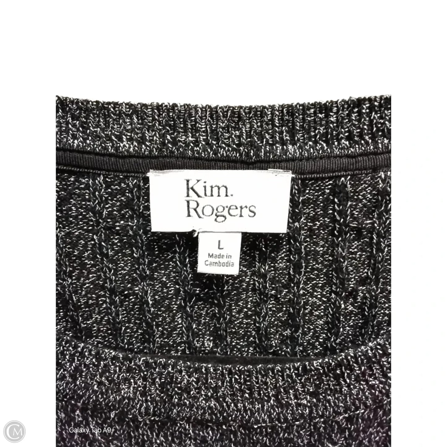 Sweater By Kim Rogers In Grey, Size: L