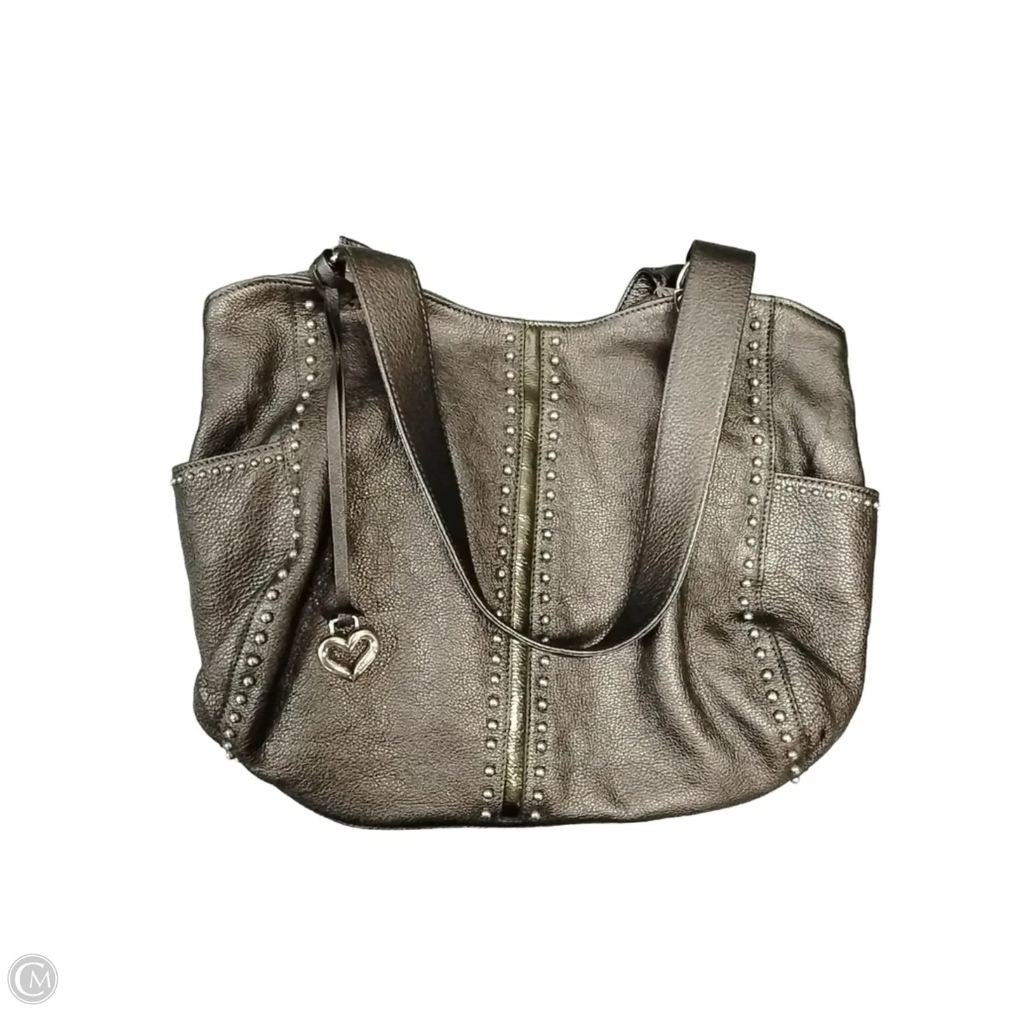 Handbag Leather By Brighton, Size: Medium