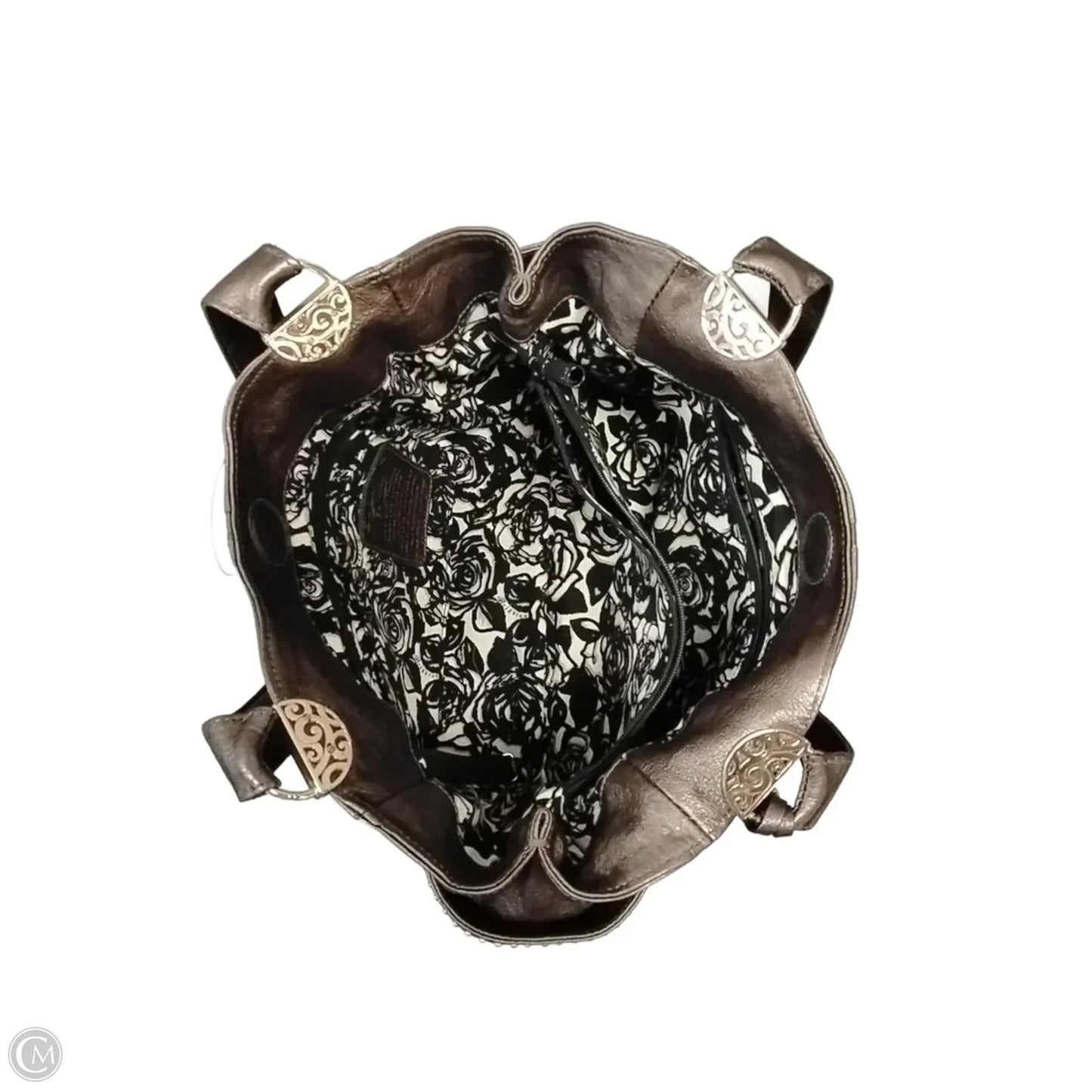 Handbag Leather By Brighton, Size: Medium