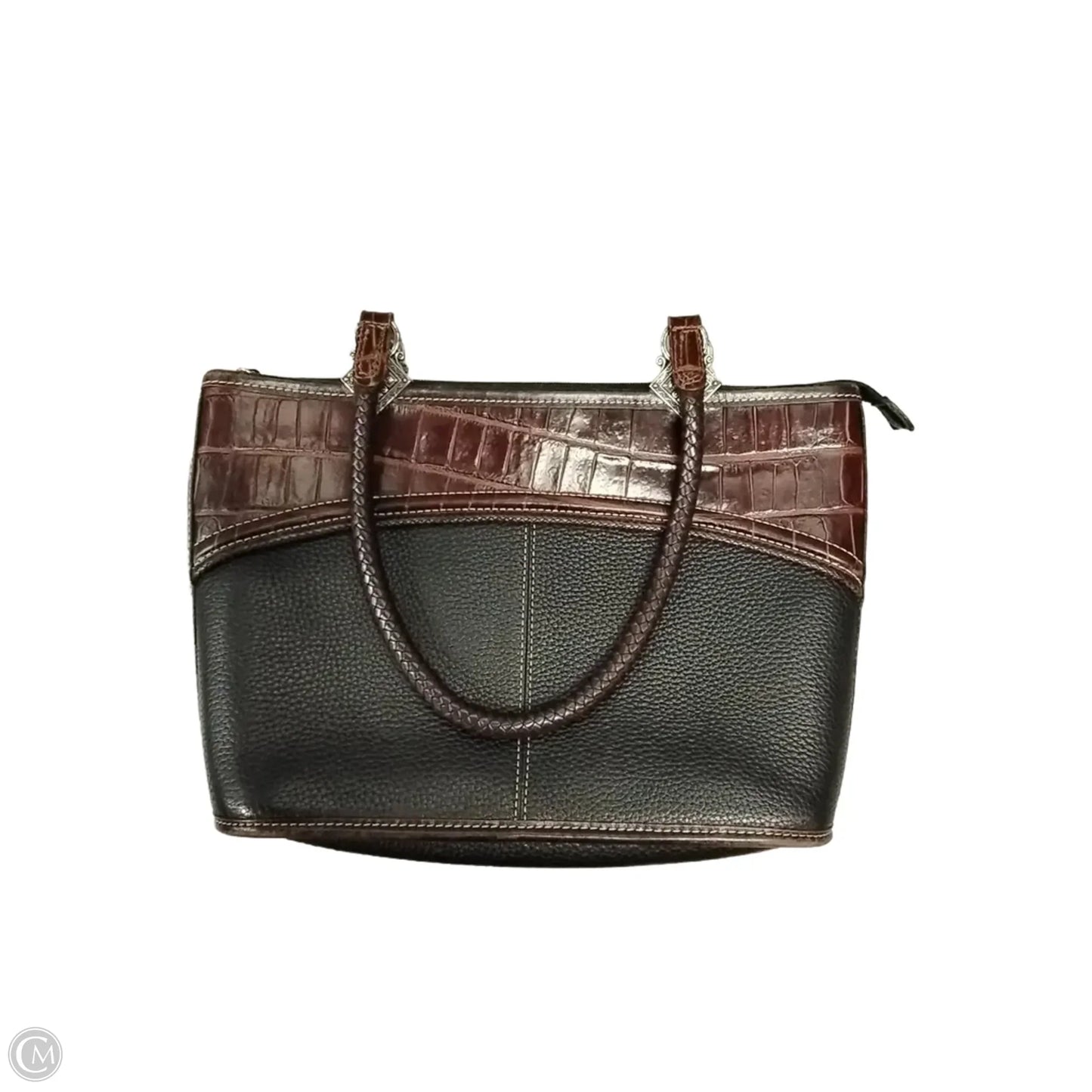 Handbag Leather By Brighton, Size: Medium