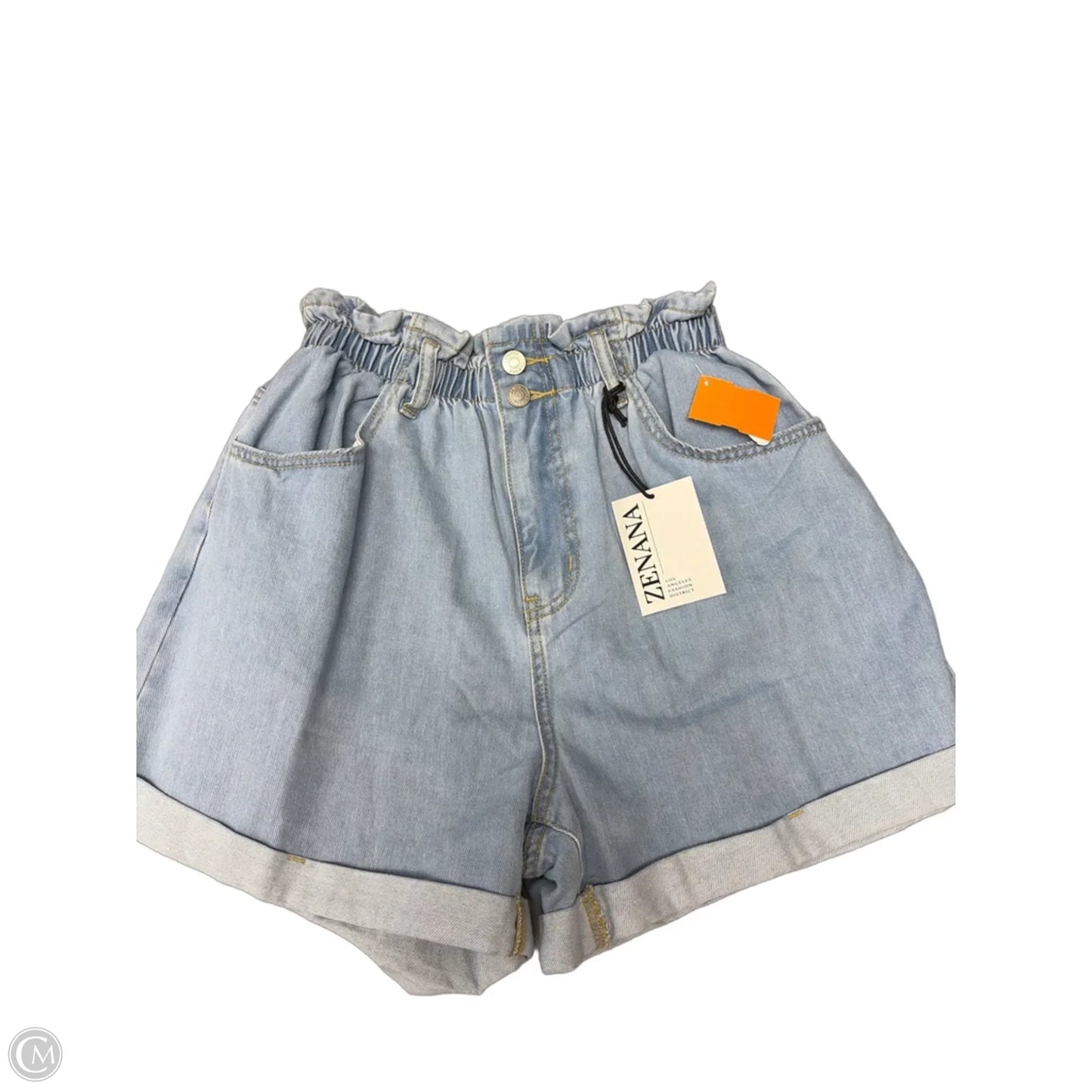 Shorts By Zenana In Blue Denim, Size: L