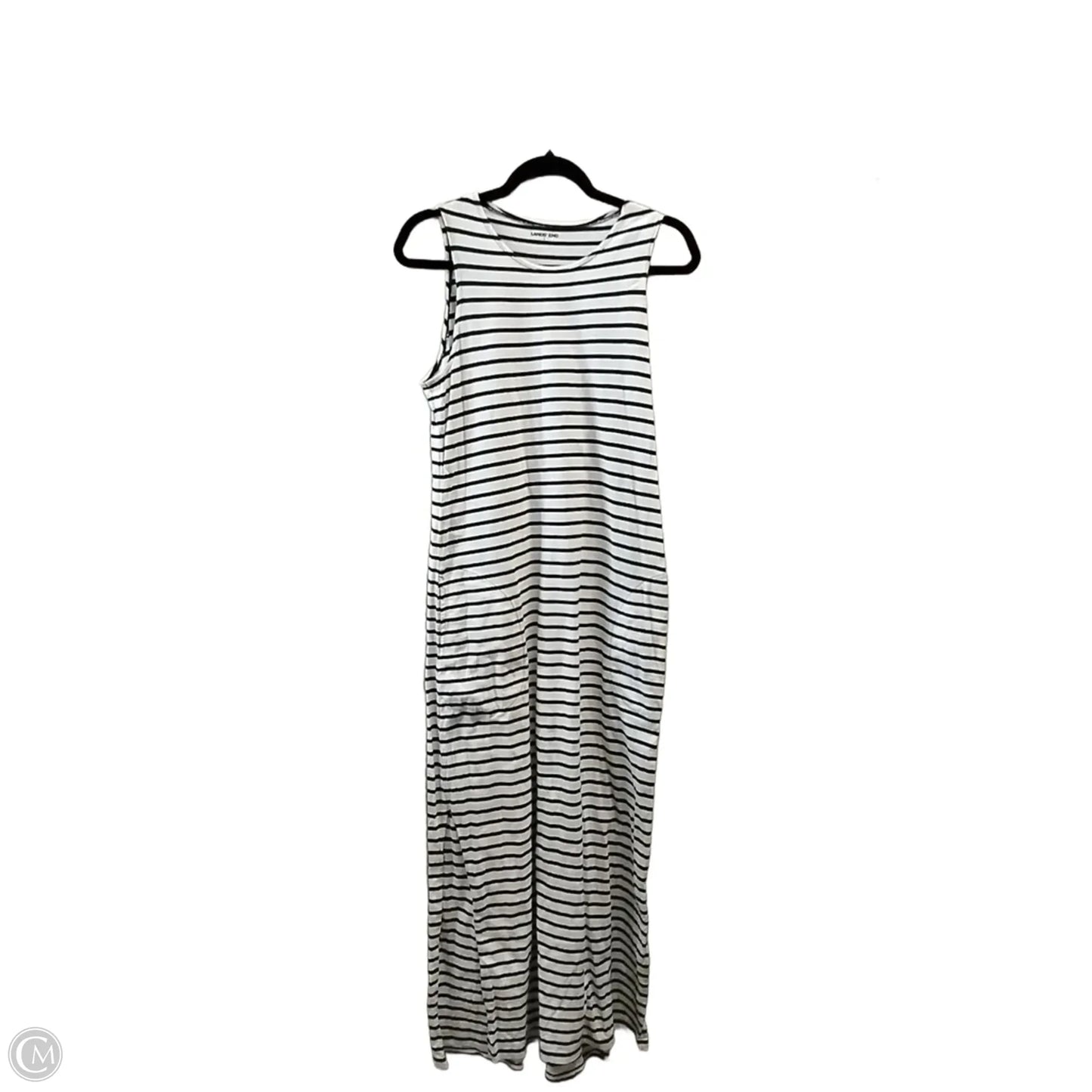 Dress Casual Maxi By Lands End In Striped Pattern, Size: S