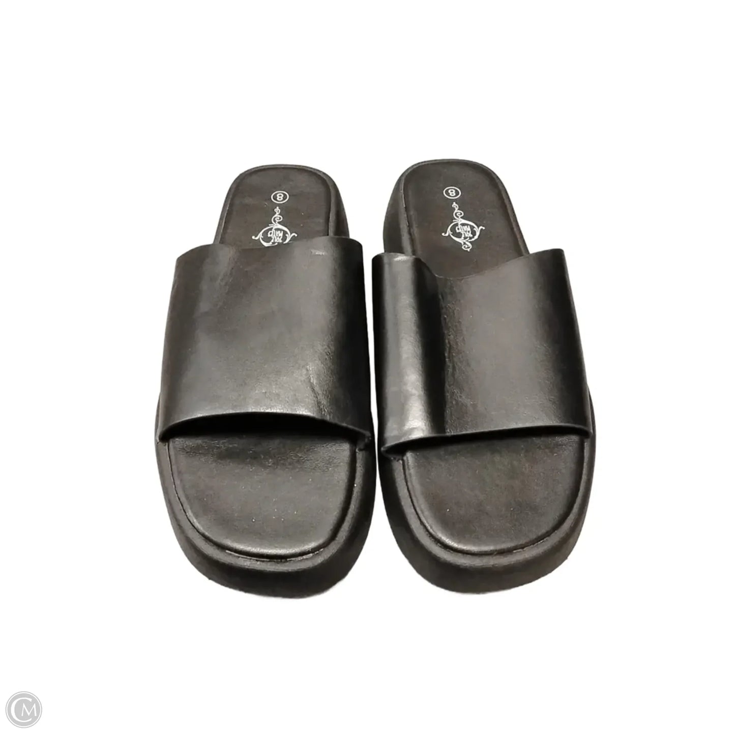 Sandals Heels Platform By Cmf In Black, Size: 8