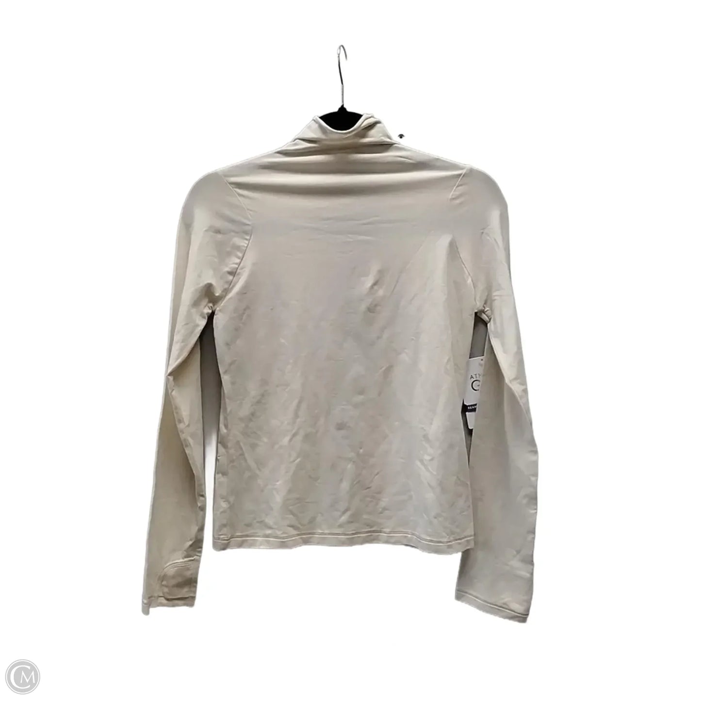 Athletic Top Long Sleeve Crewneck By Athleta In Tan, Size: S