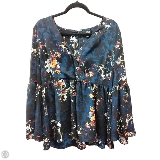 Blouse Long Sleeve By Ana In Multi-colored, Size: Xl