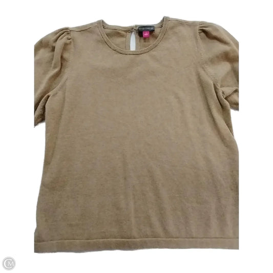 Top 3/4 Sleeve By Vince Camuto In Beige, Size: L
