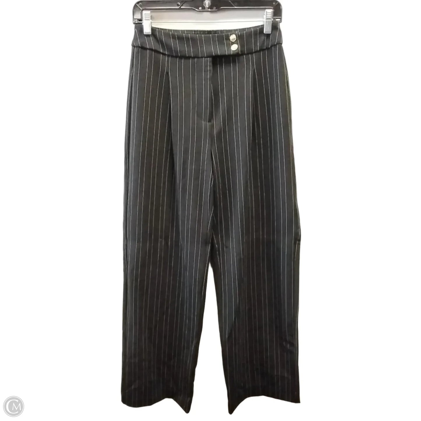 Pants Wide Leg By Christian Siriano In Striped Pattern, Size: S
