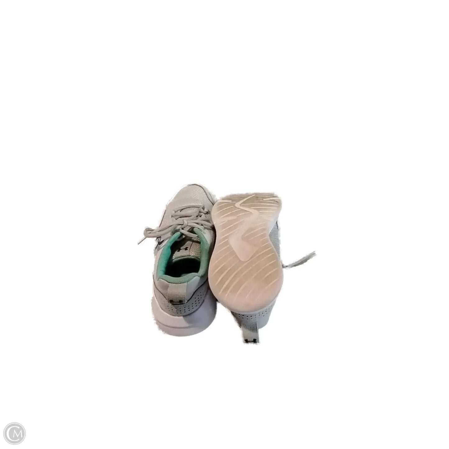Shoes Sneakers By Under Armour In Green & White, Size: 6.5