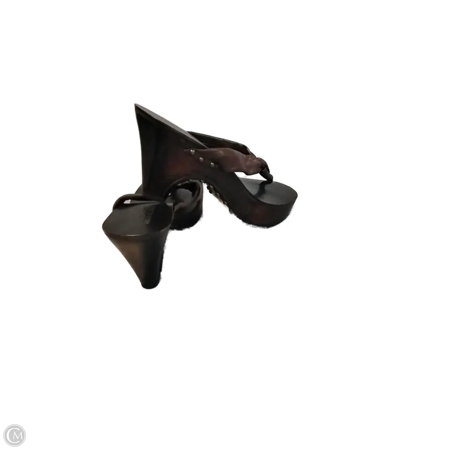 Sandals Heels Block By Michael By Michael Kors In Brown, Size: 6