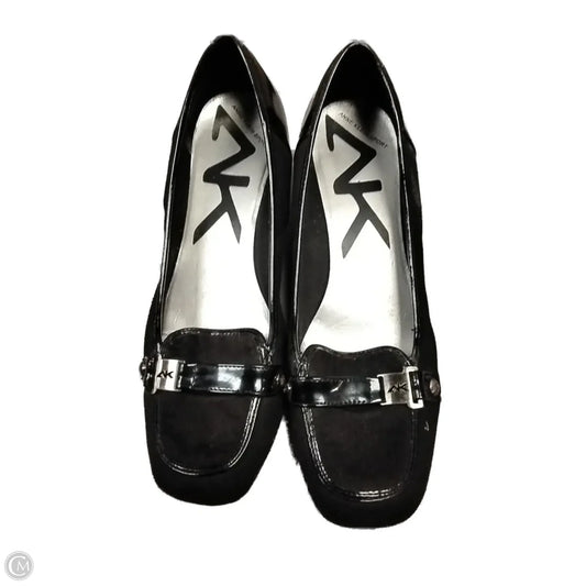 Shoes Heels Wedge By Anne Klein In Black, Size: 8