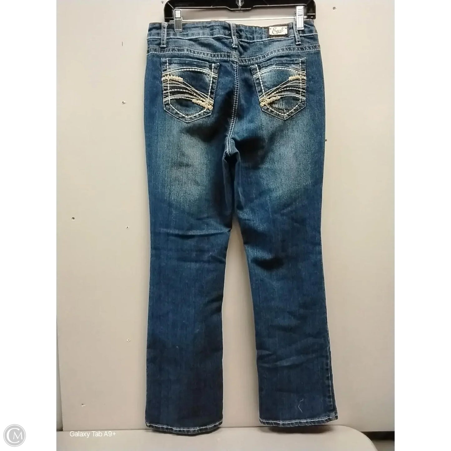 Jeans Wide Leg By Earl Jean In Blue Denim, Size: 10