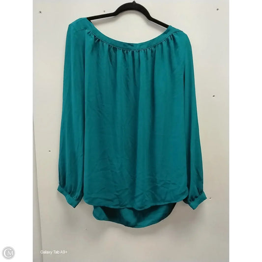 Top Long Sleeve Basic By Loft In Green, Size: Xl