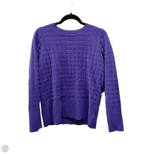 Sweater By Liz Claiborne In Purple, Size: M