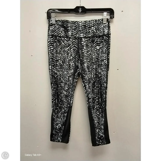 Athletic Leggings By Nike Apparel In Black & Grey, Size: S