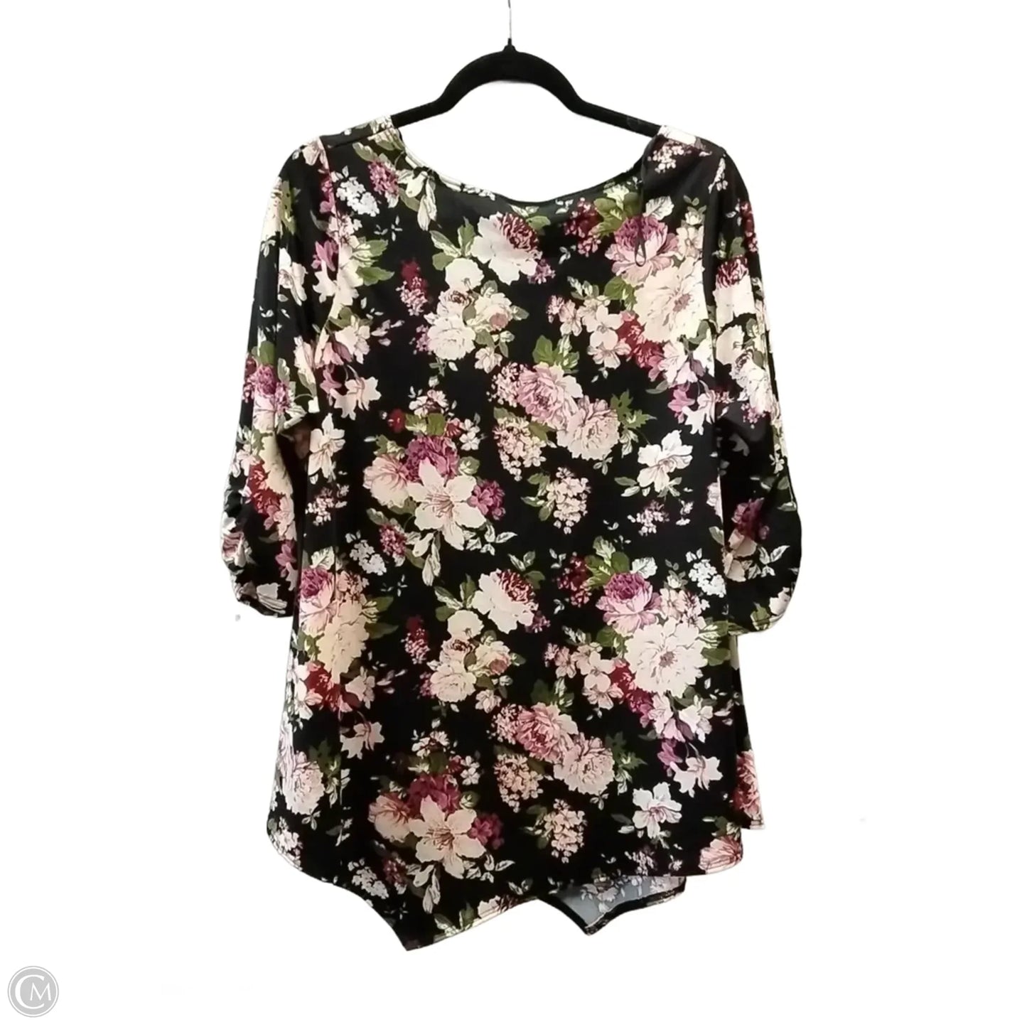 Top Long Sleeve By Clothes Mentor In Floral Print, Size: 2x