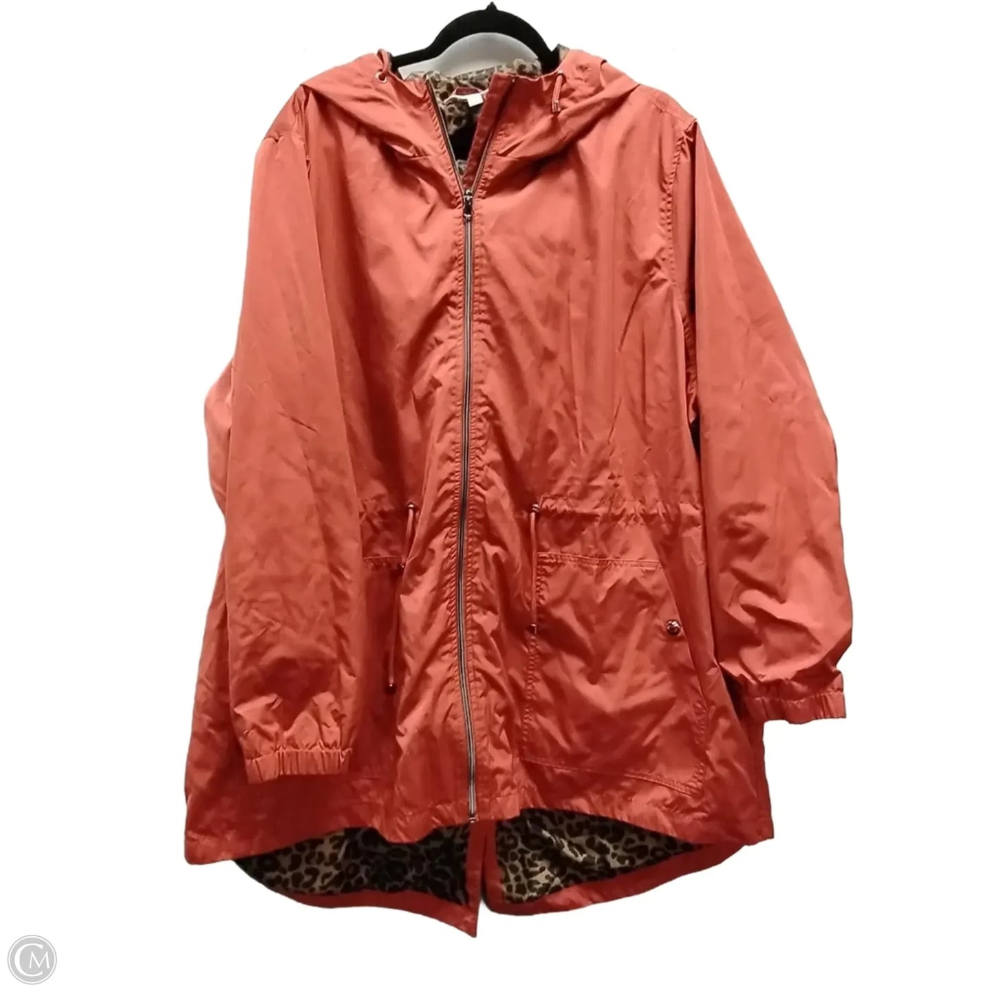 Jacket Windbreaker By Time And Tru In Copper, Size: 2x