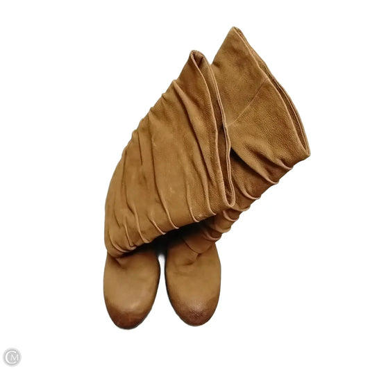 Boots Mid-calf Heels By Vince Camuto In Tan, Size: 7.5