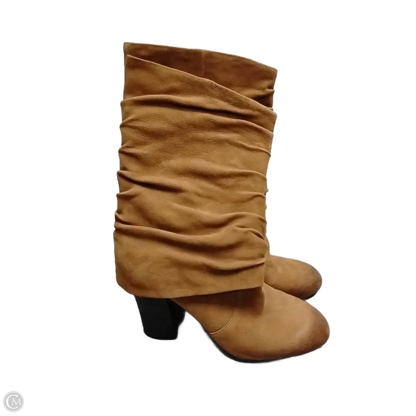 Boots Mid-calf Heels By Vince Camuto In Tan, Size: 7.5