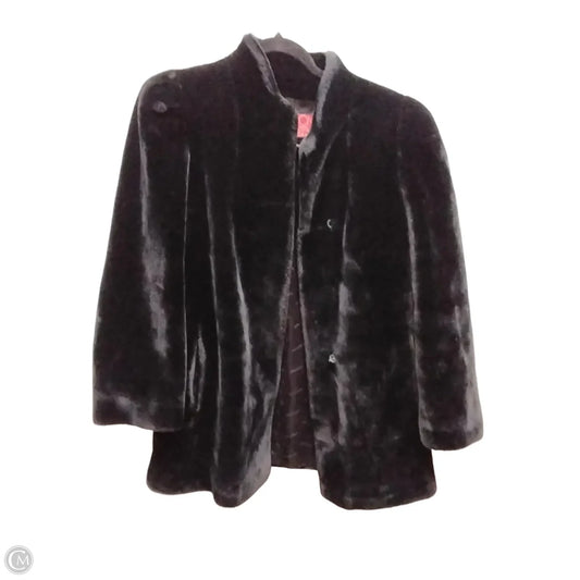 Coat Faux Fur & Sherpa By Sasson In Black, Size: M