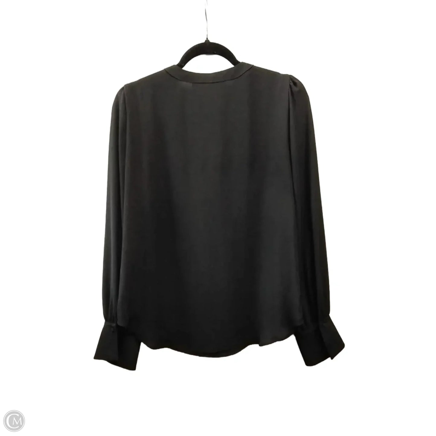 Blouse Long Sleeve By White House Black Market In Black, Size: M
