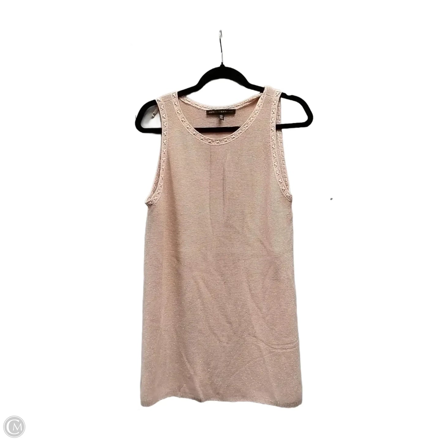 Top Sleeveless Basic By White House Black Market In Peach, Size: Xl