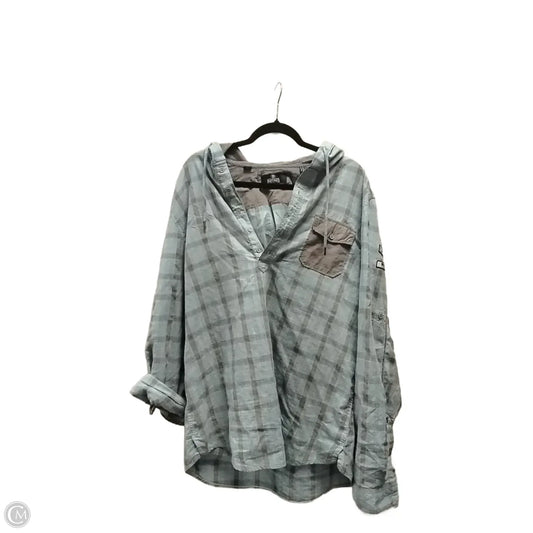 Top Long Sleeve By Buffalo David Bitton In Checkered Pattern, Size: Xxl