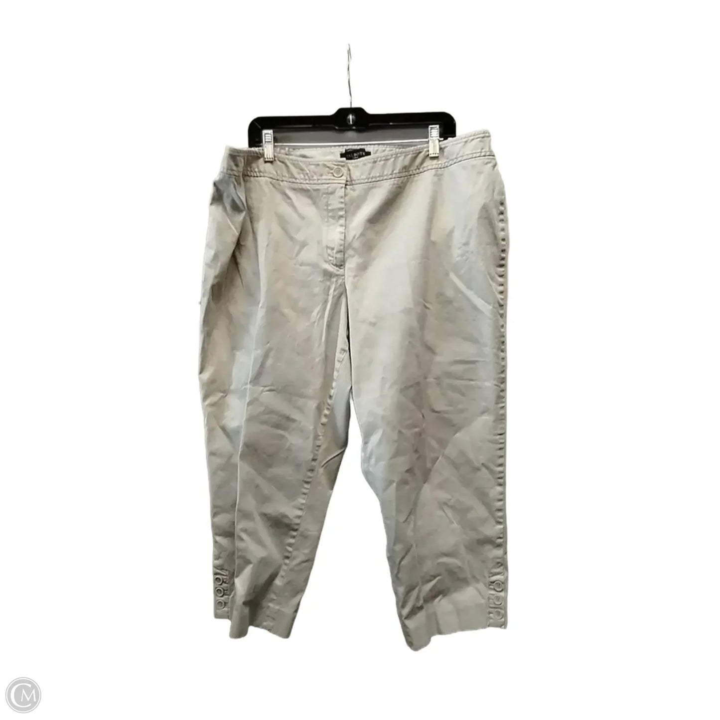 Pants Cropped By Talbots In Beige, Size: 20w