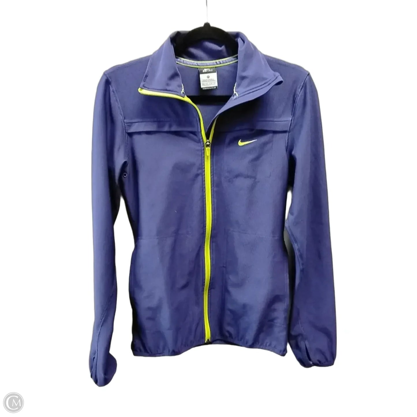 Athletic Jacket By Nike In Purple, Size: Xs