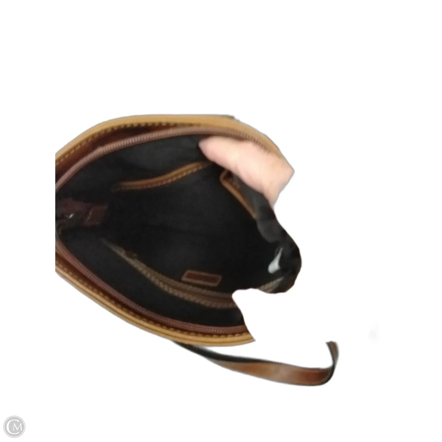 Crossbody Leather By Chaps, Size: Small