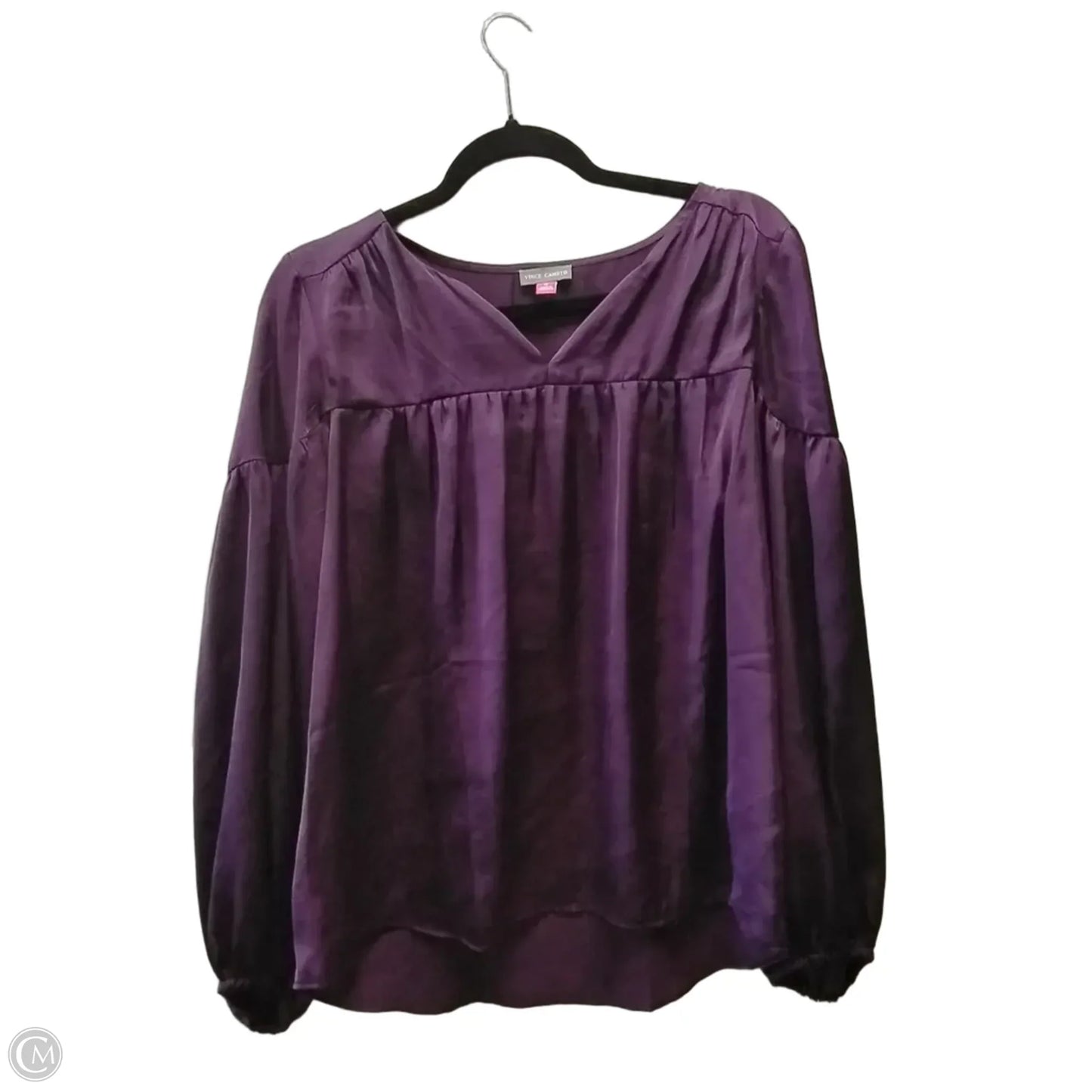 Top Long Sleeve By Vince Camuto In Purple, Size: M