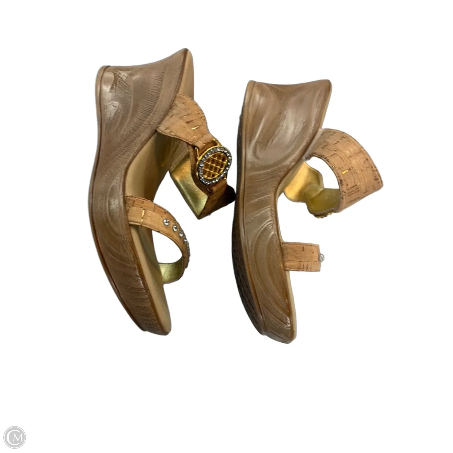 Sandals Heels Wedge By Clothes Mentor In Tan, Size: 8