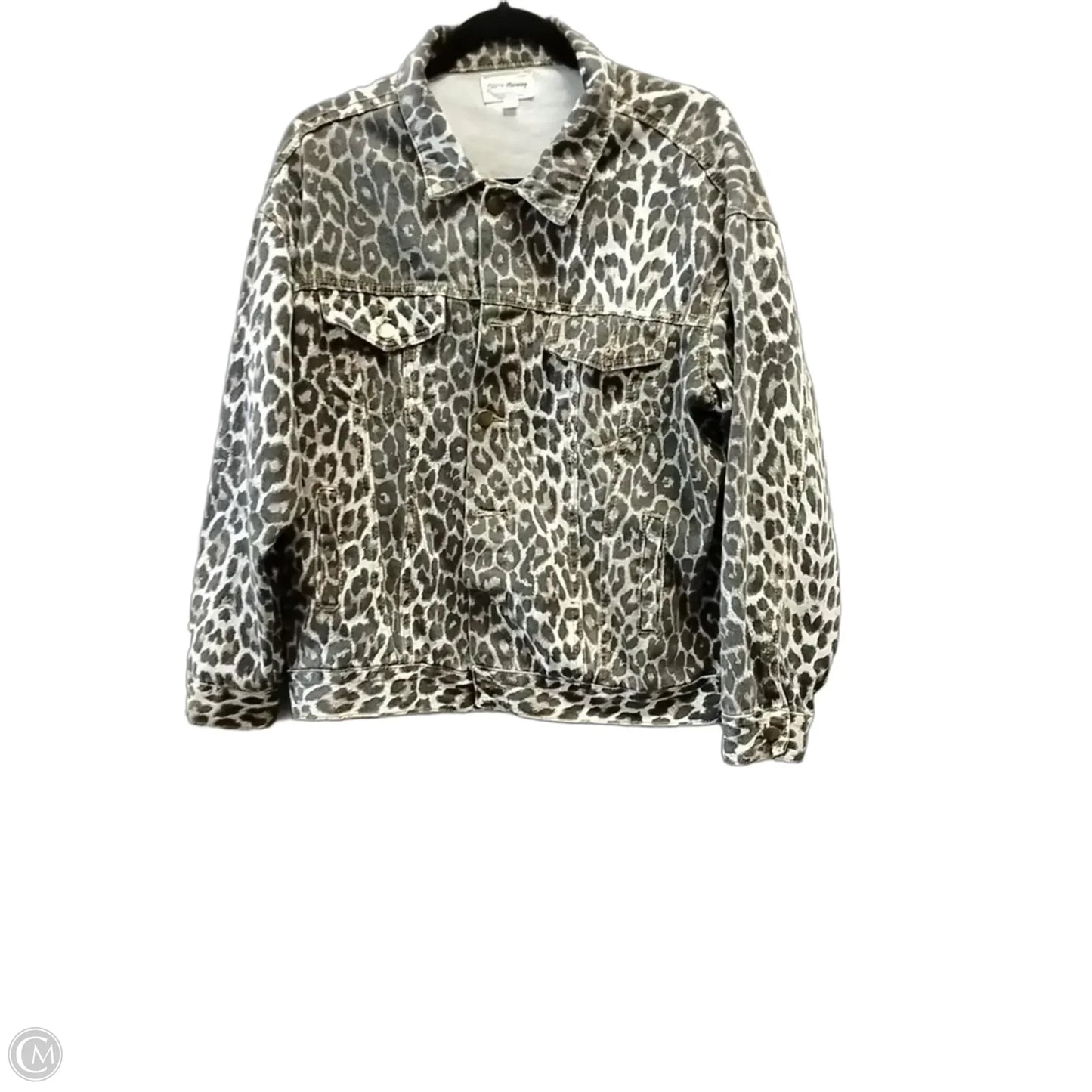 Jacket Denim By Love And Liberty In Leopard Print, Size: M