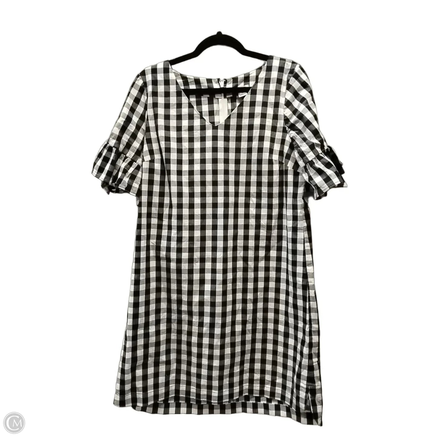 Dress Casual Midi By J. Crew In Checkered Pattern, Size: 10