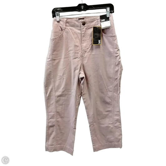 Pants Cropped By Lee In Pink, Size: 12