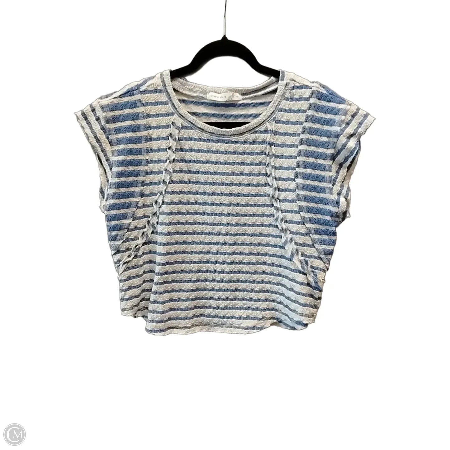 Top Short Sleeve By Altard State In Striped Pattern, Size: M