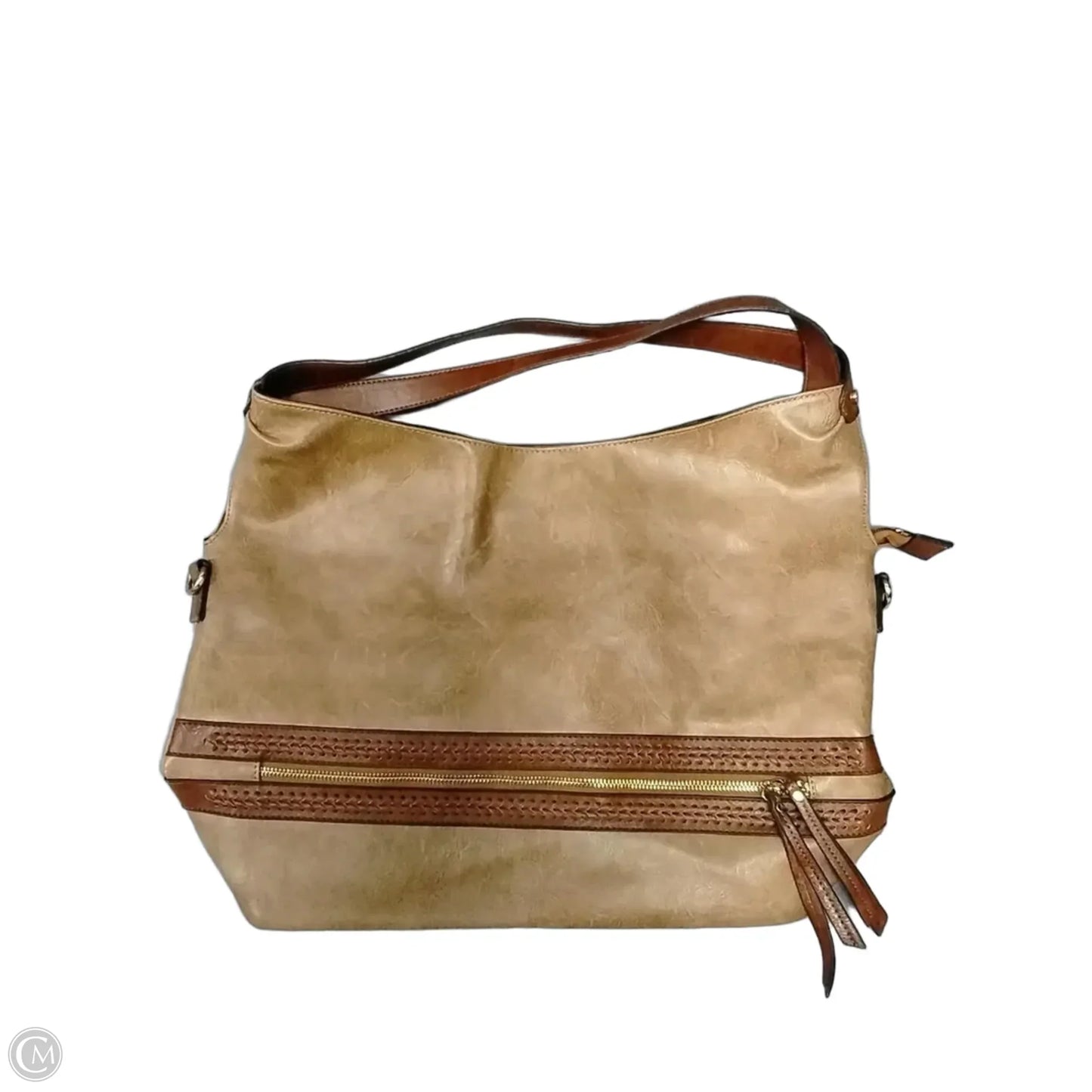 Handbag Leather By Clothes Mentor, Size: Large