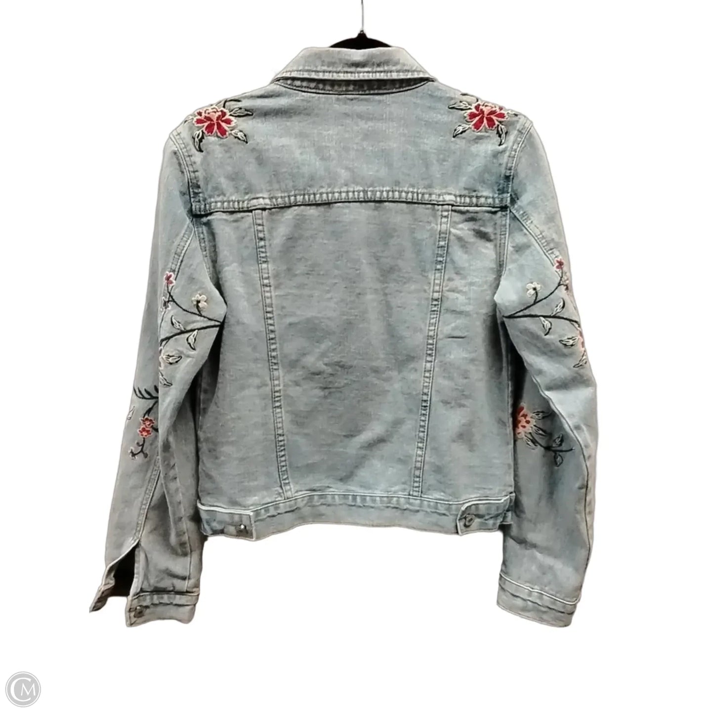 Jacket Denim By Gianni Bini In Floral Print, Size: M