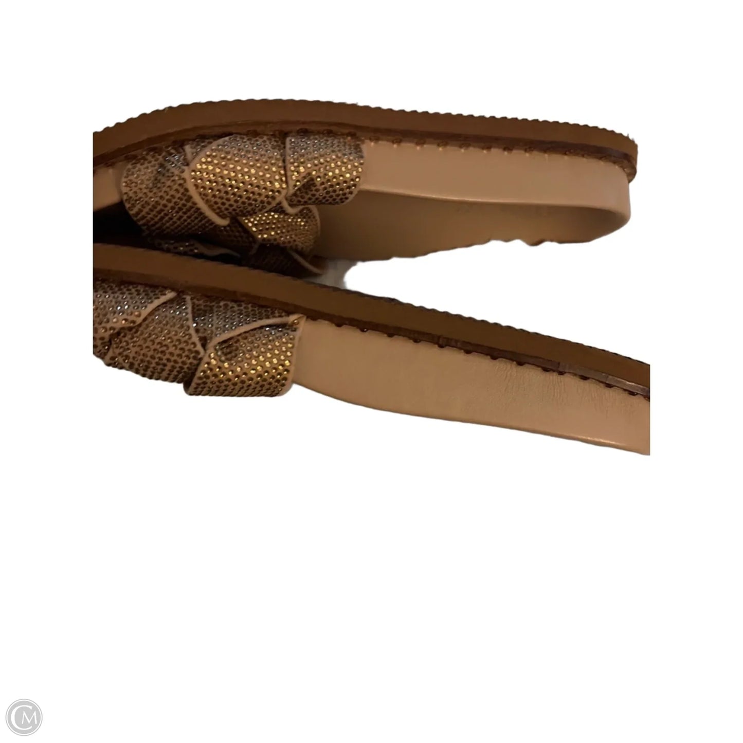 Sandals Flip Flops By Vince Camuto In Gold, Size: 7.5