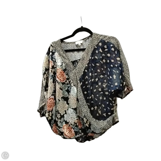 Blouse Short Sleeve By Umgee In Floral Print, Size: S