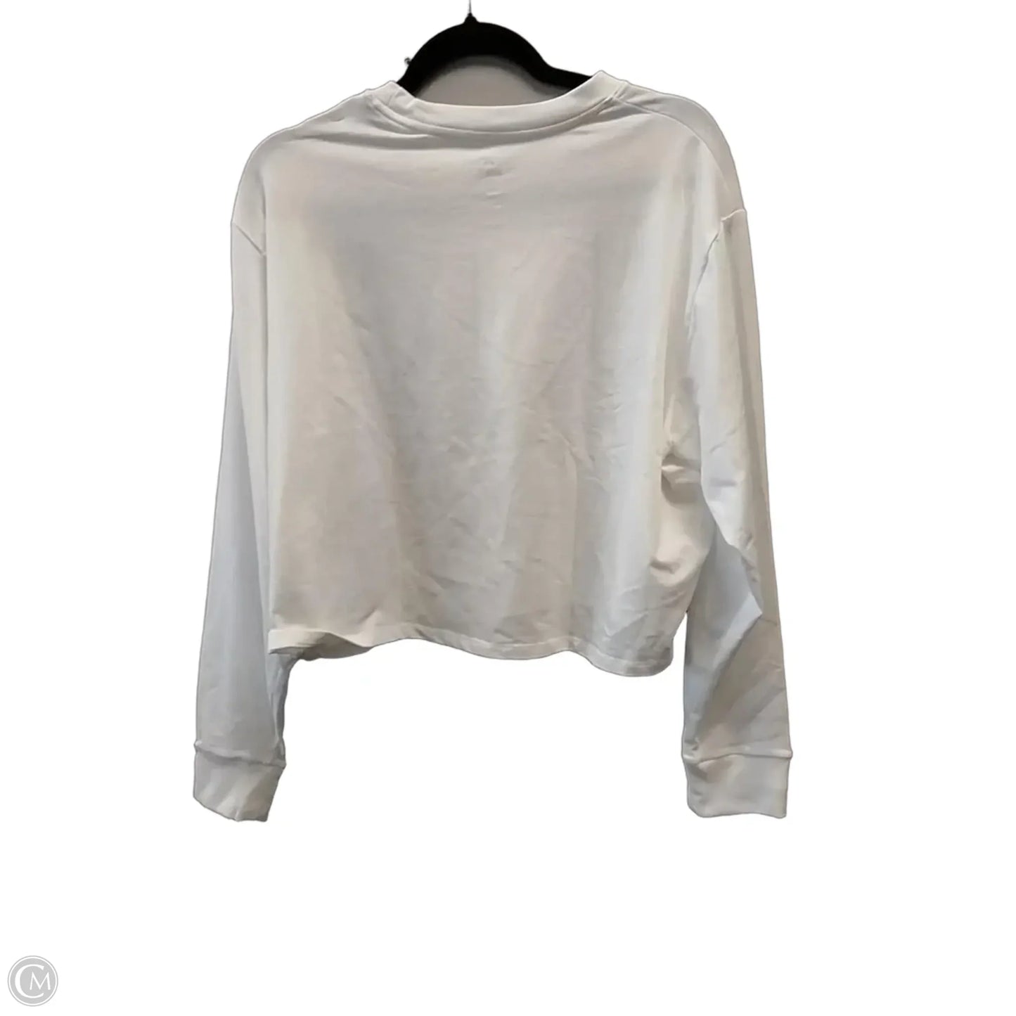 Athletic Top Long Sleeve Crewneck By Under Armour In White, Size: M