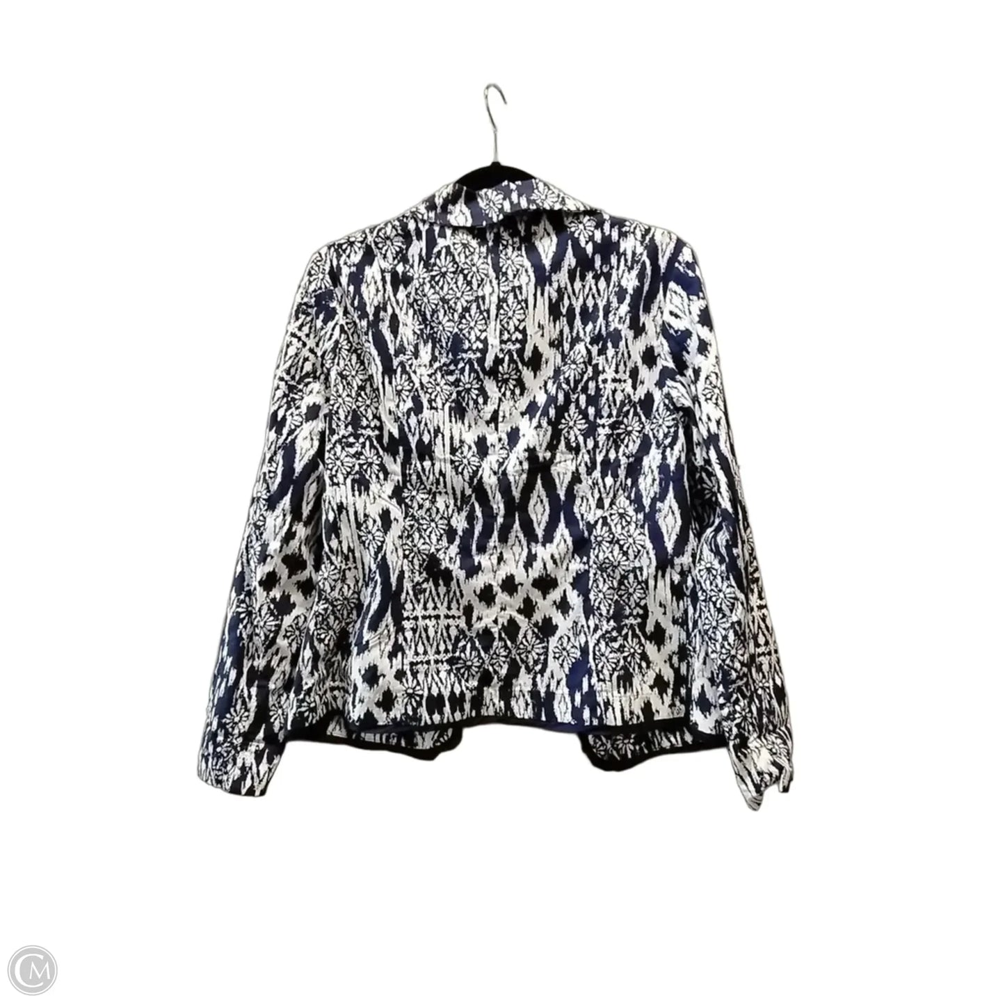 Blazer By Coldwater Creek In Blue & White, Size: M