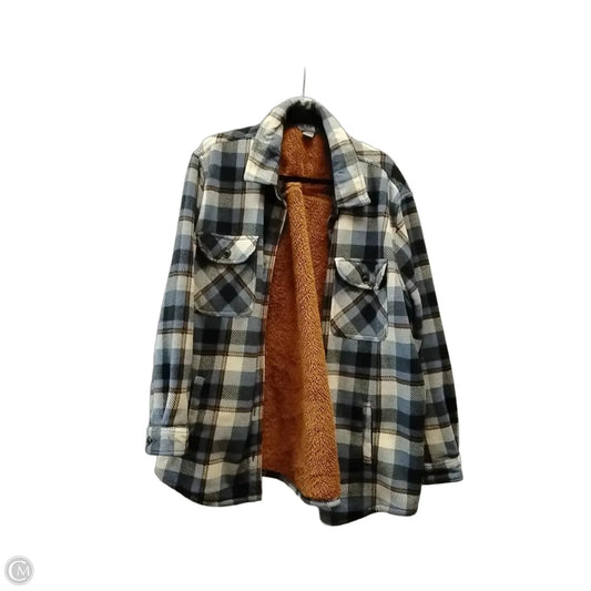 Jacket Shirt By Natural Reflections In Plaid Pattern, Size: Xxl