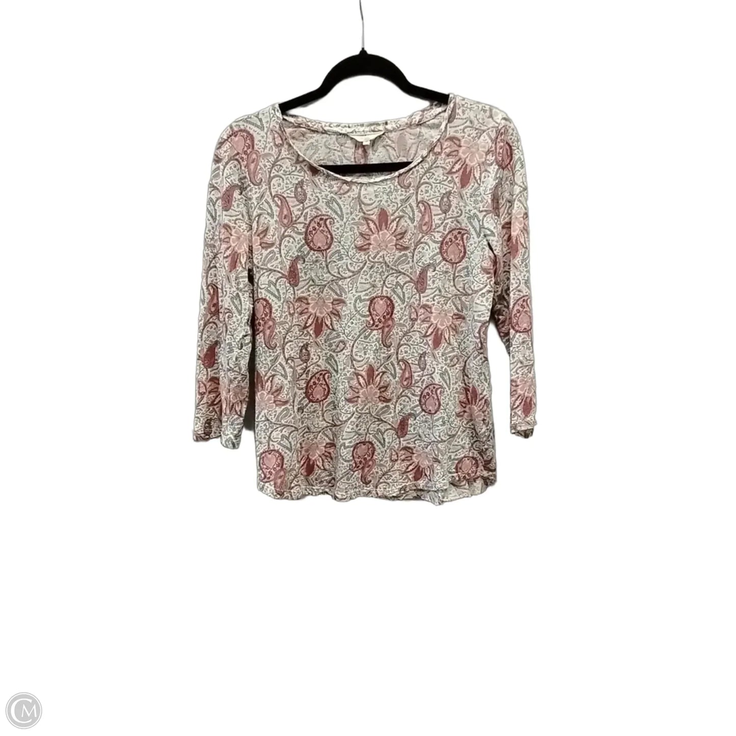 Top Long Sleeve By Lucky Brand In Paisley Print, Size: M
