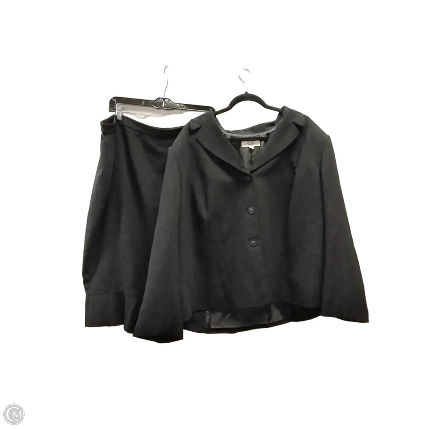 Skirt Set 2pc By Le Suit In Black, Size: 24
