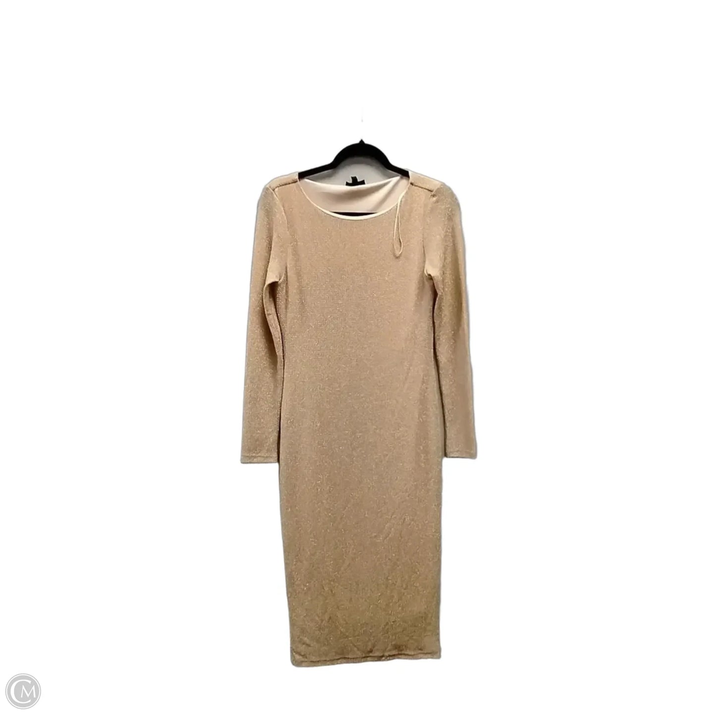 Dress Party Long By Top Shop In Tan, Size: 10